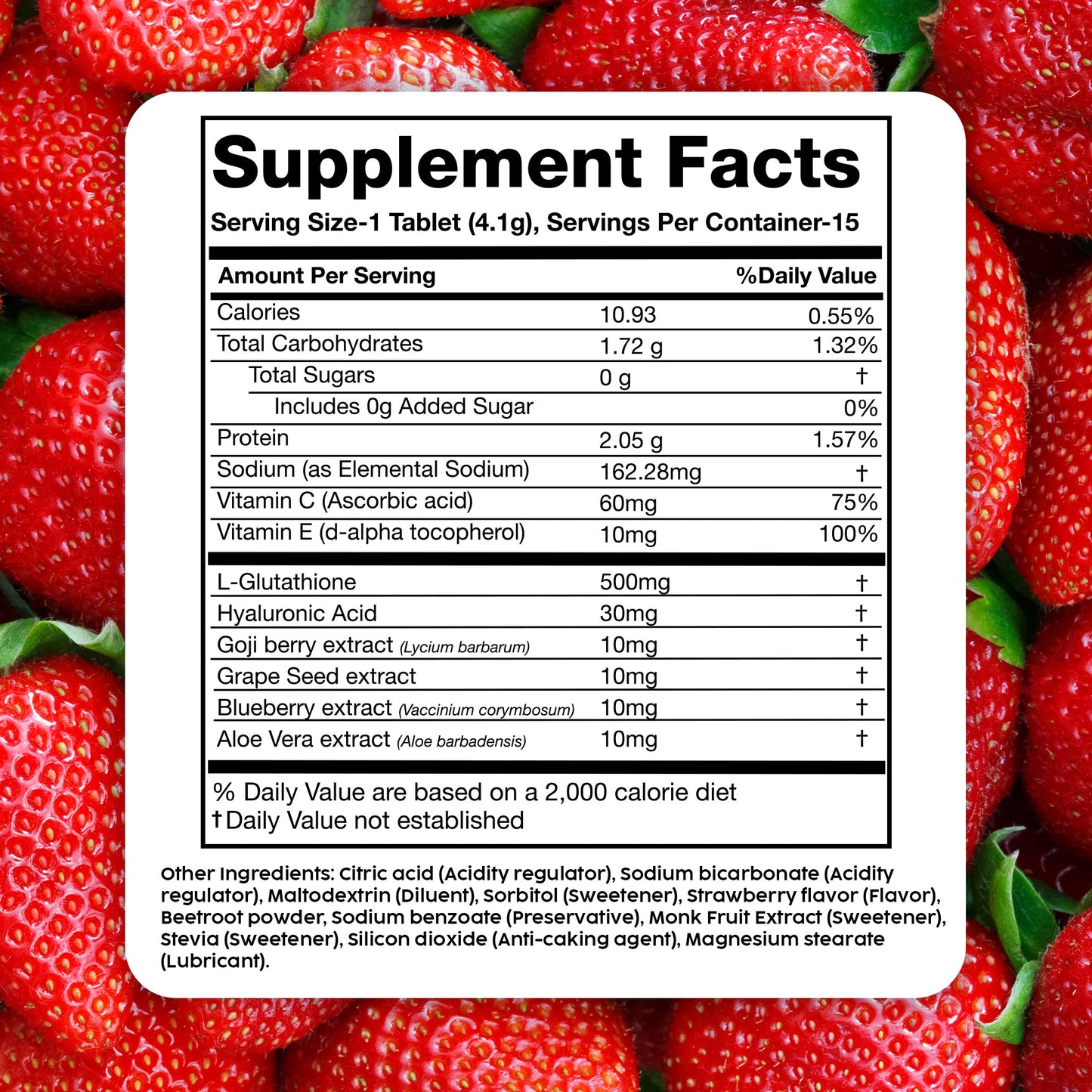 Glowy Skin Effervescent with 500mg Glutathione