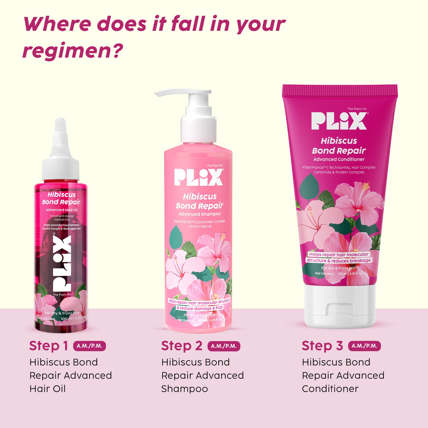 Hibiscus Bond Repair Advanced Hair Oil | For Targeted Repair of Rough & Damaged Hair