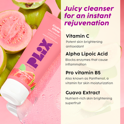 Guava Glow Juicy Cleanser For Skin Brightening With Vitamin C