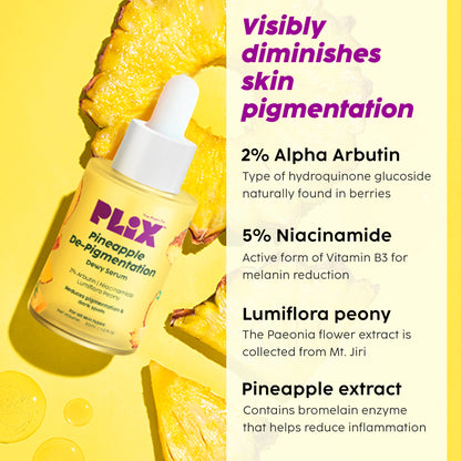 Pineapple De-Pigmentation Face Serum with 2% Alpha Arbutin